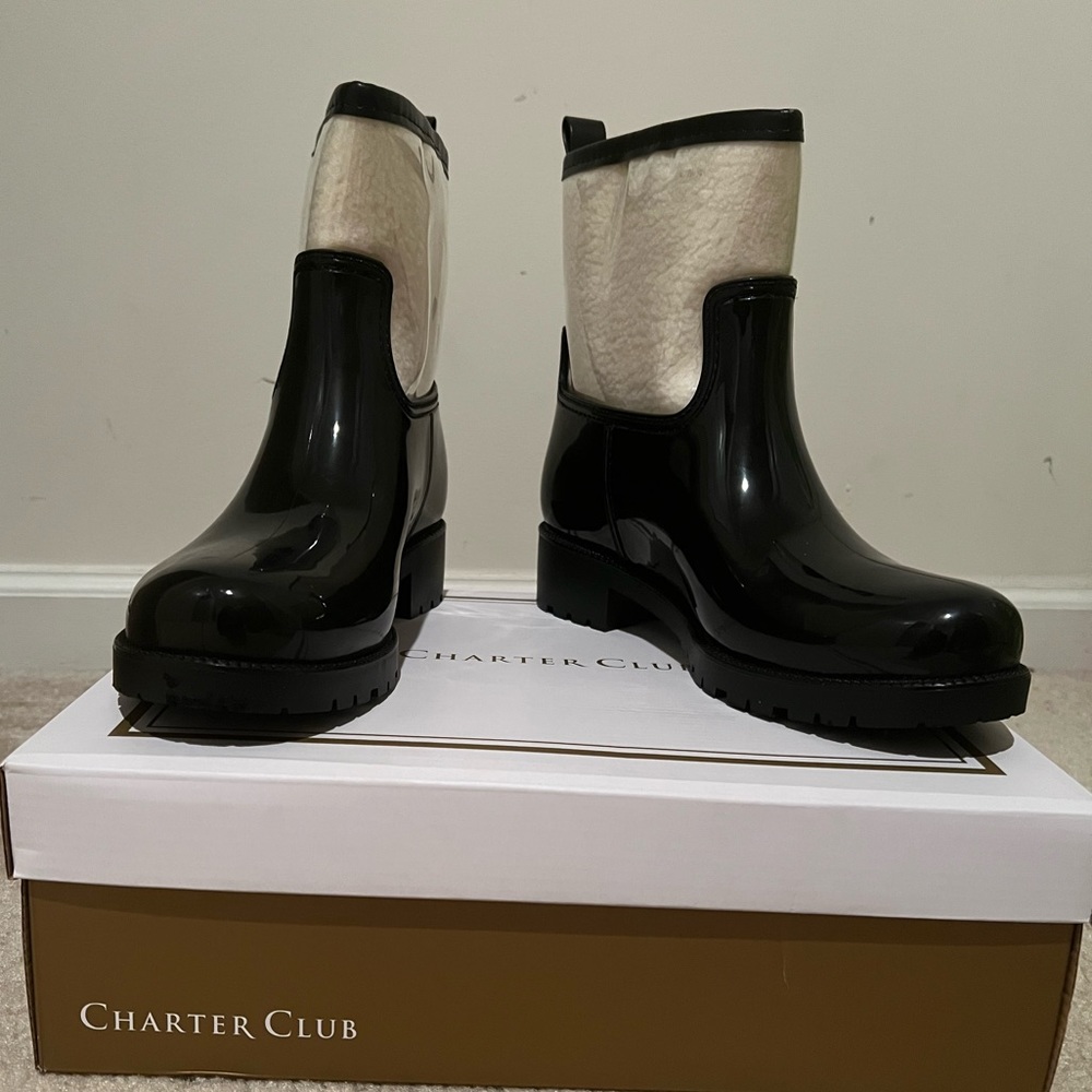 Brand New! Charter Club Rain boots